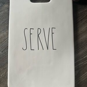 Rae Dunn White Serve Tray